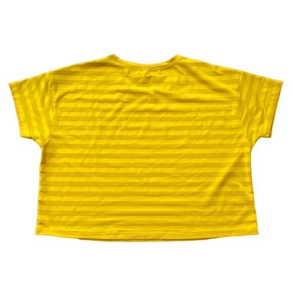 Lululemon Cates Crop Mesh Tee Honeycomb Yellow - Picture 3 of 5